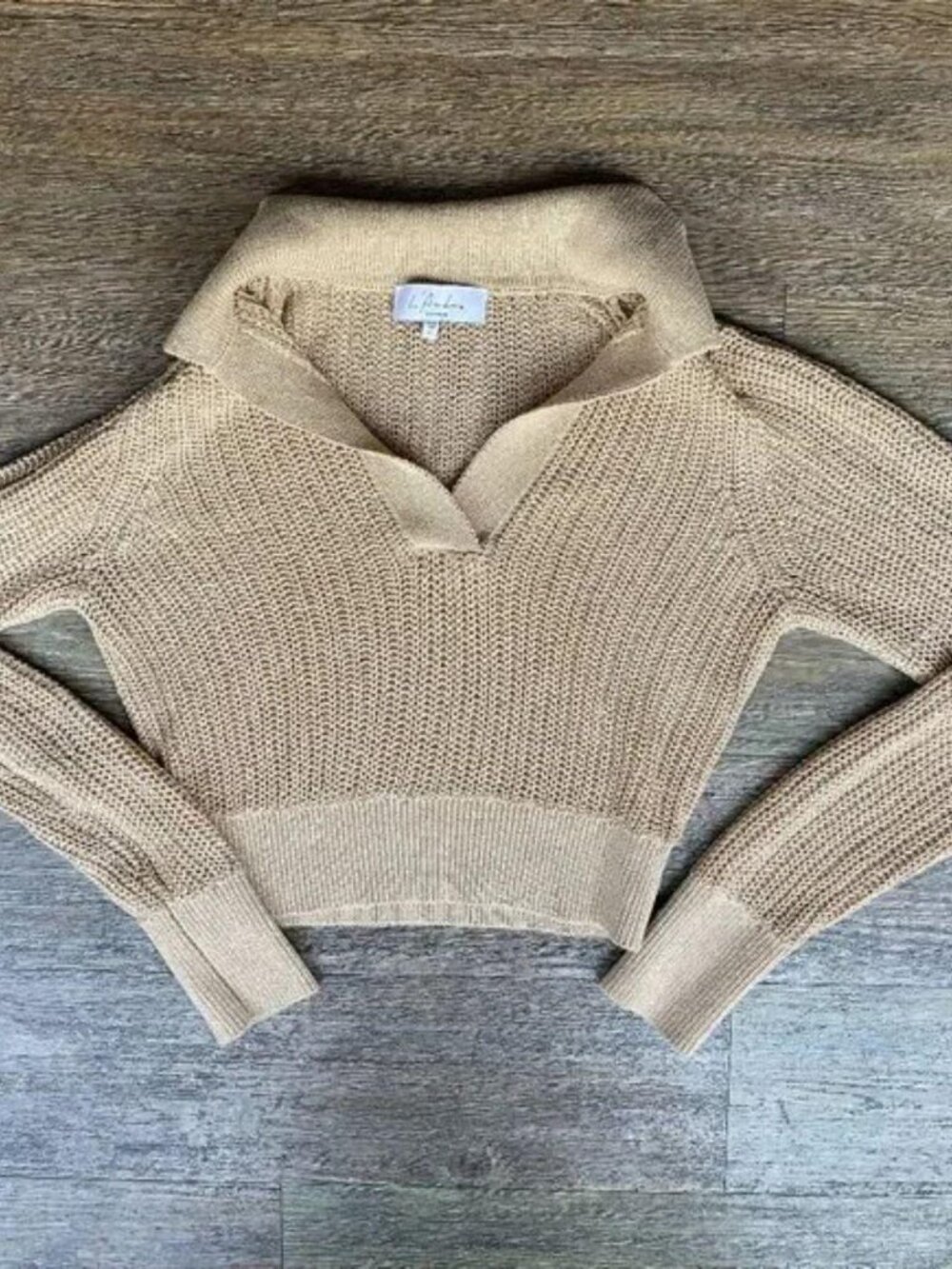 Tazia Polo Knit Top L'Academie